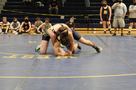 Mason Brown with opponent